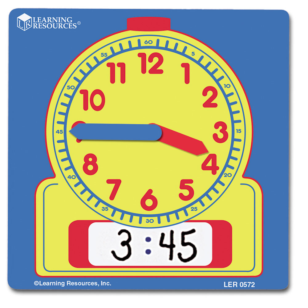 Write ,Wipe Extra Student Clocks, Set of 10 | Phonics and English Activities