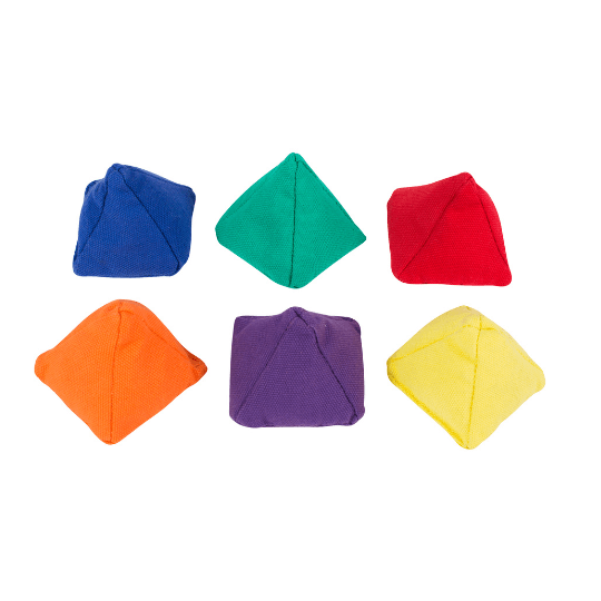 Set of 6 Pyramid Beanbags | Fidgets 