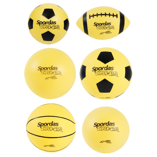 Set of 6 Super Safe Sport Balls | PE Equipment