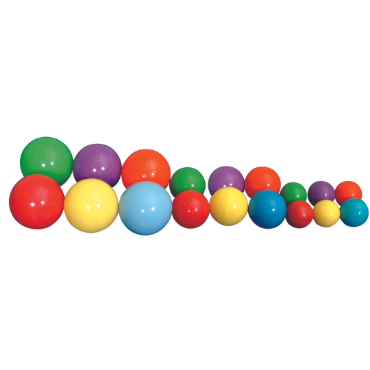 Set of 6 Colored All Balls 10,2cm | Sensory Balls