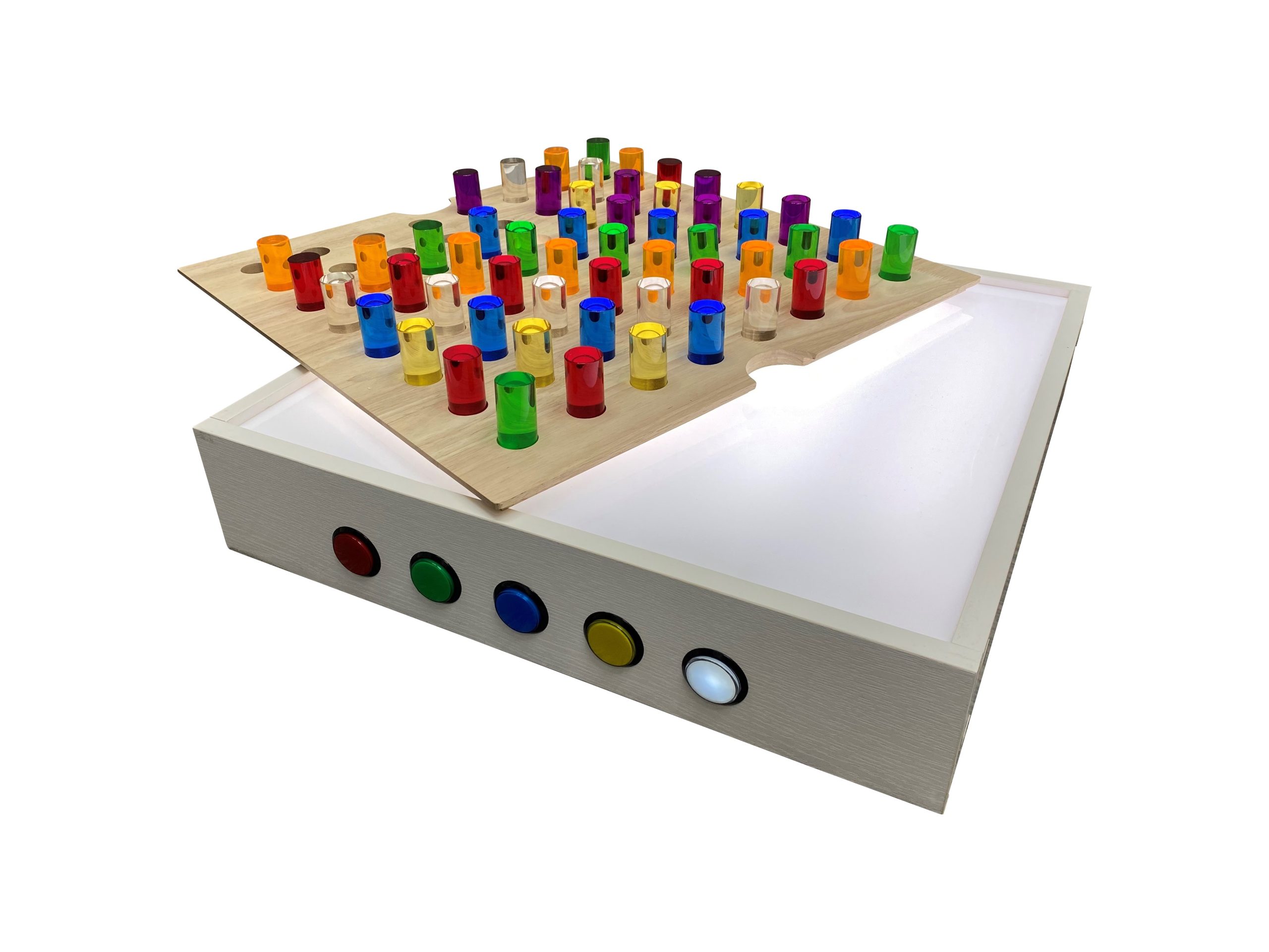 Table Top Panel with coloured Rods | Sensory Tools