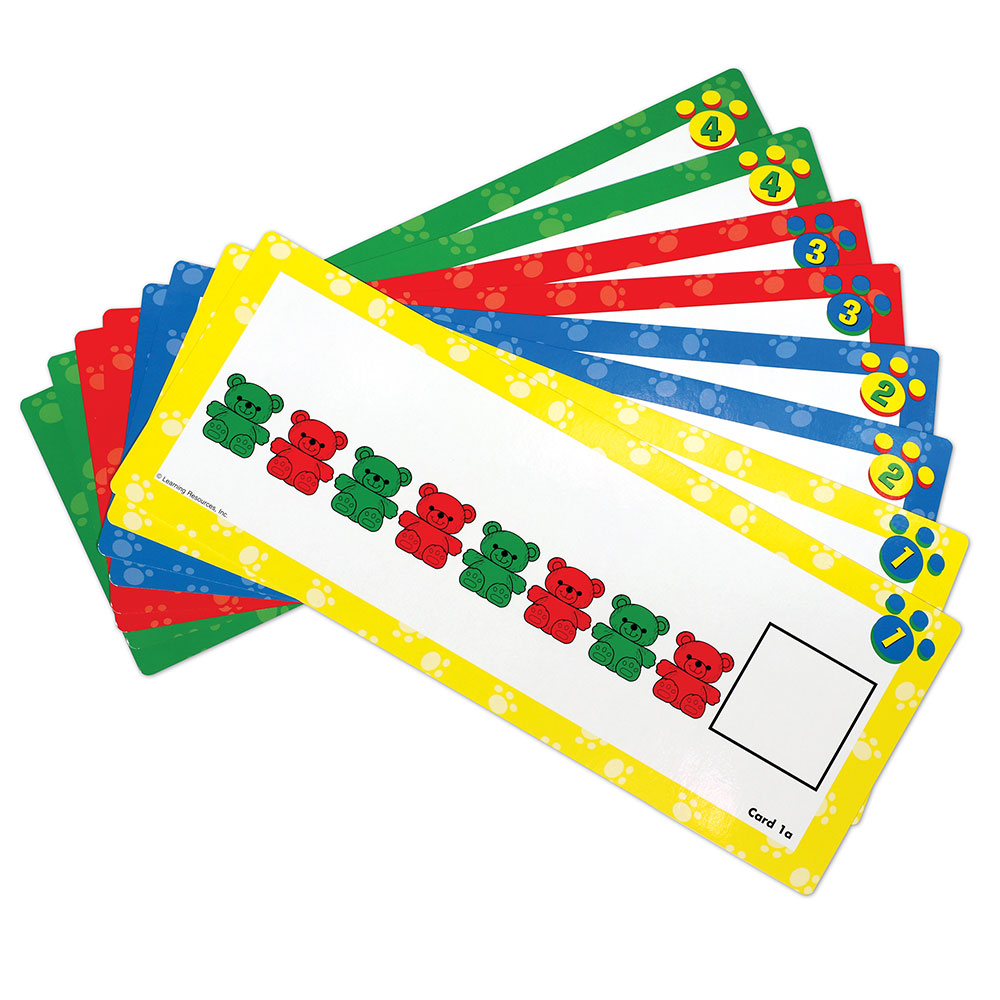 Three Bear Family® Double-Sided Pattern Cards | Phonics and English Activities