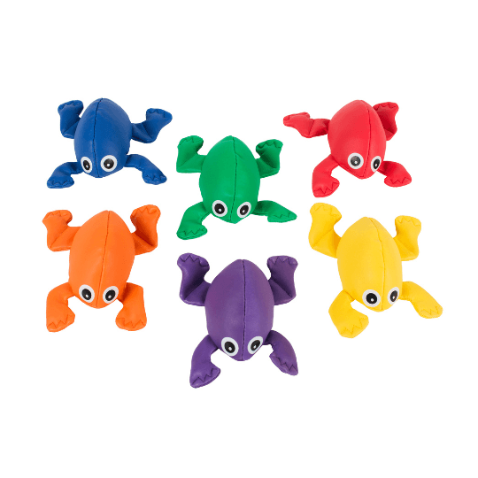 Bean Bags Frogs, Set of 6 colors | Motor Skills