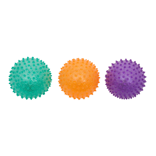 Set of 3 Glitter Knobby Balls | Sensory Balls