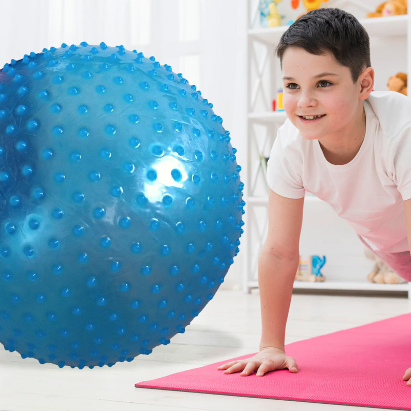 Large Textured Therapy Sensory Ball, Blue – 67cm | PE Equipment