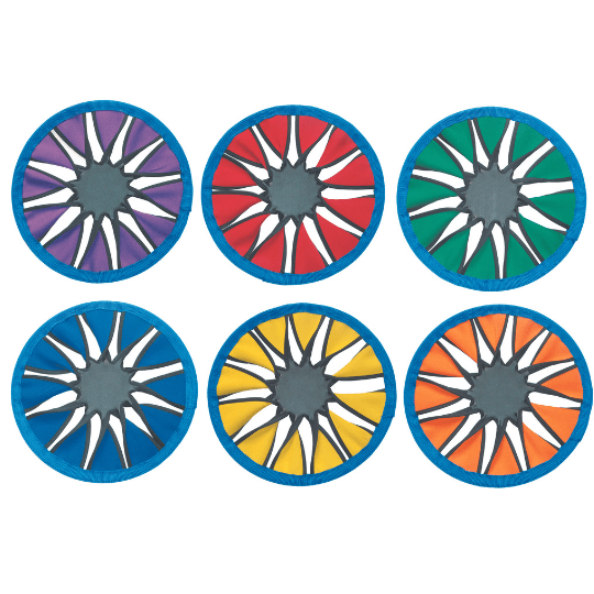 Set of 6 Color Twist Frisbees | PE Equipment