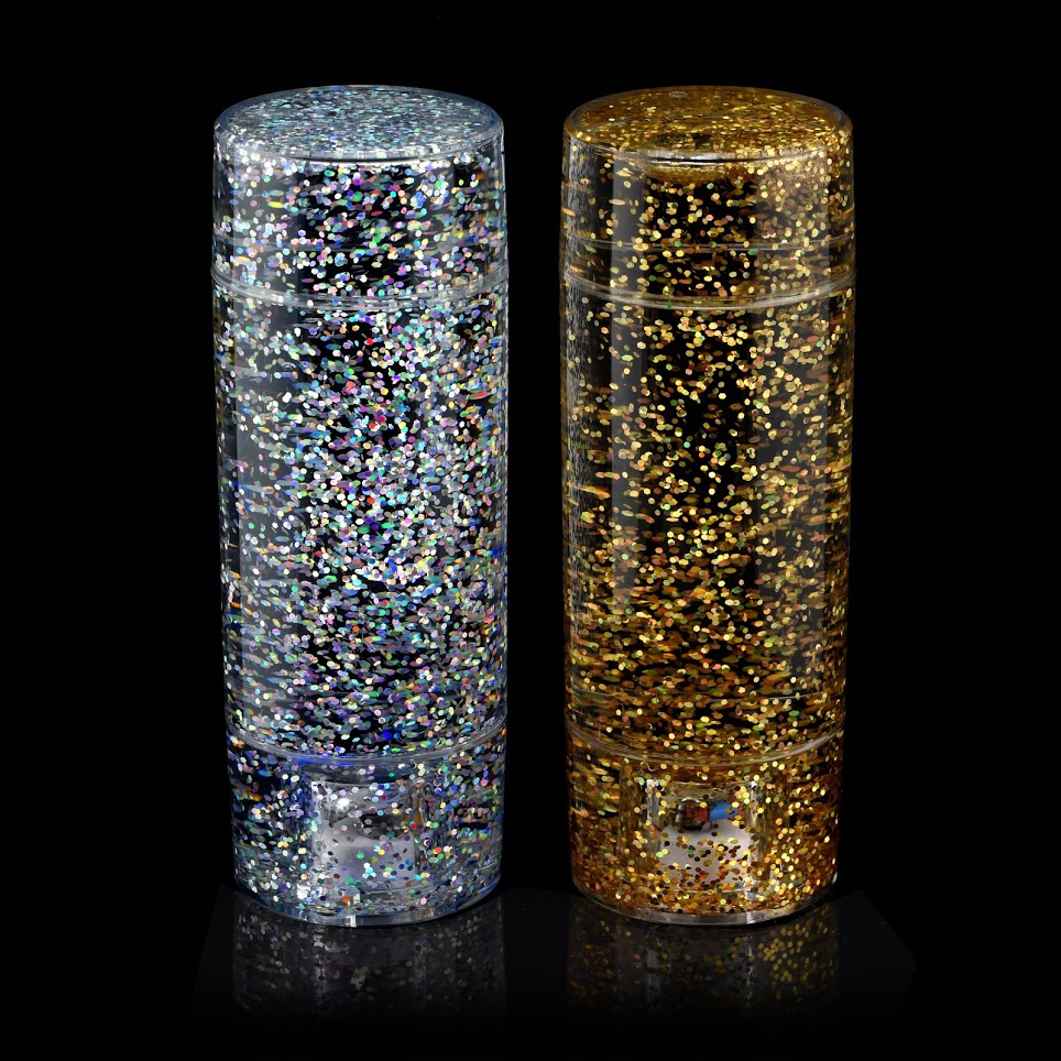 Gold and Silver Glitter Shake & Shine Set of 2 | Sensory Room Equipment