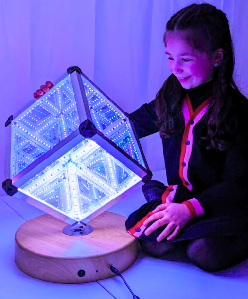 LED Infinity Cube 25cm | Sensory Tools