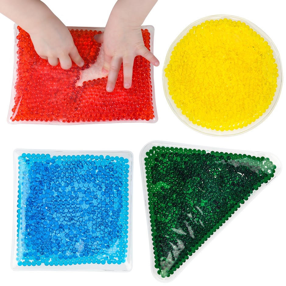 Sensory Soft Bead Filled Squidgy Shapes (Set of 4) | Toys