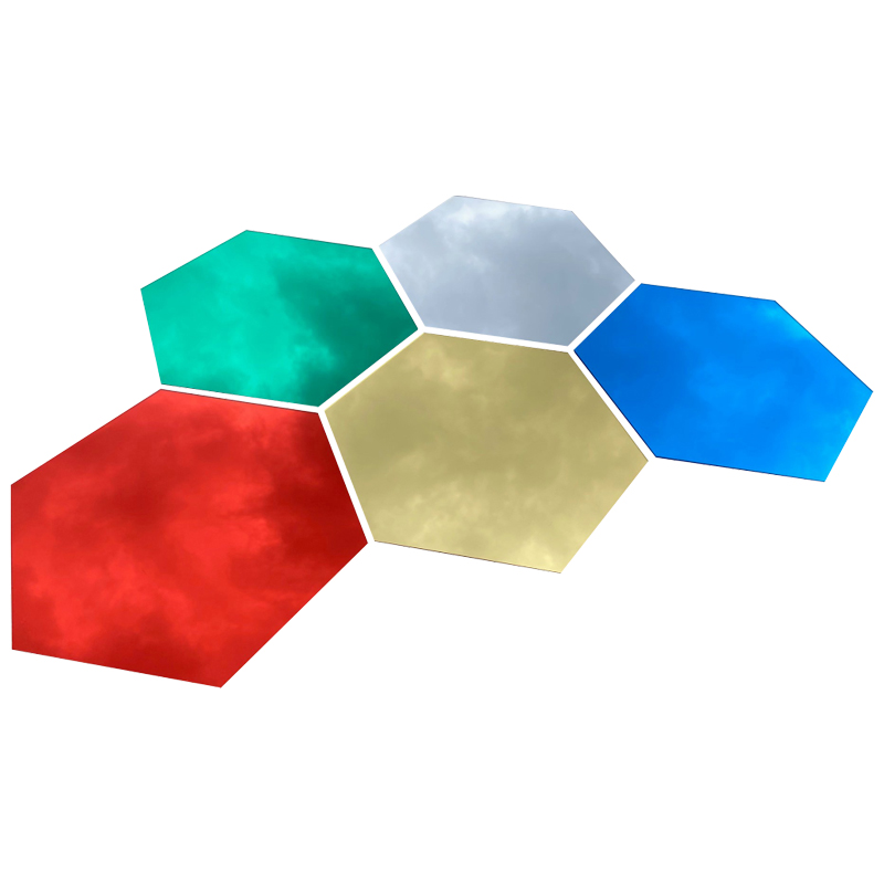 Coloured Hexagon Mirrors – 5 pcs | Sensory Tools