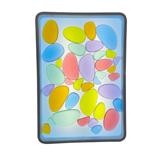 Coloured Acrylic Pebbles (30 pcs) | Sensory Tools