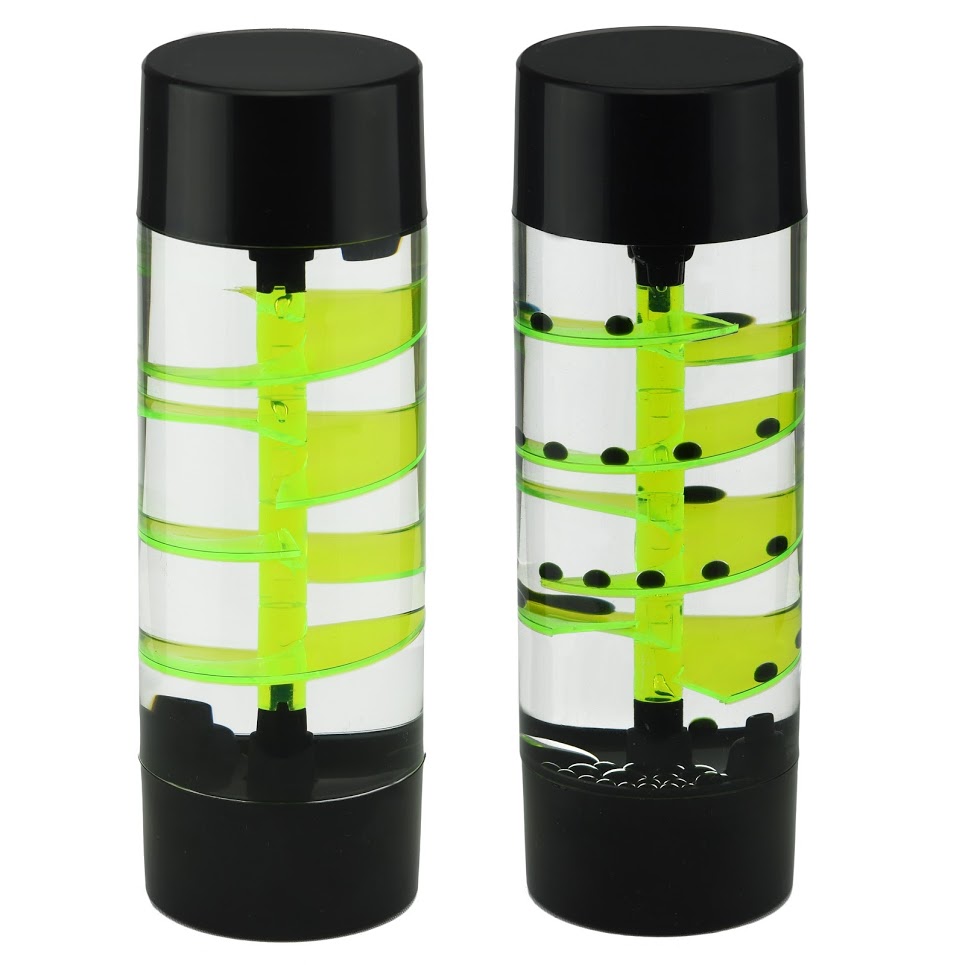 Green & Black Spiral Liquid Timer (One Provided) | Ultraviolet