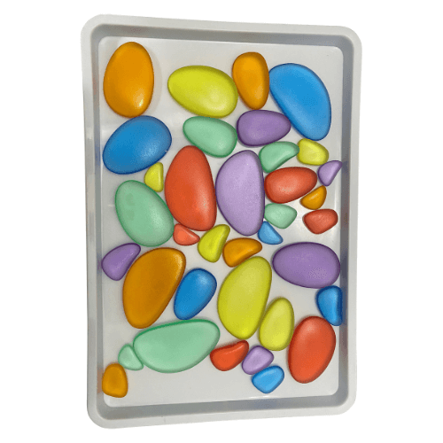 Coloured Acrylic Pebbles (30 pcs) | Sensory Tools