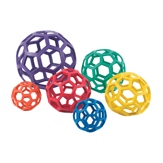 Grab balls 21.6cm, Set of 6 colors | Sensory Balls