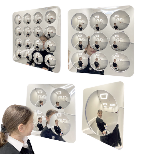 ASSORTED CONVEX MIRRORS -4 PCS | Sensory Tools