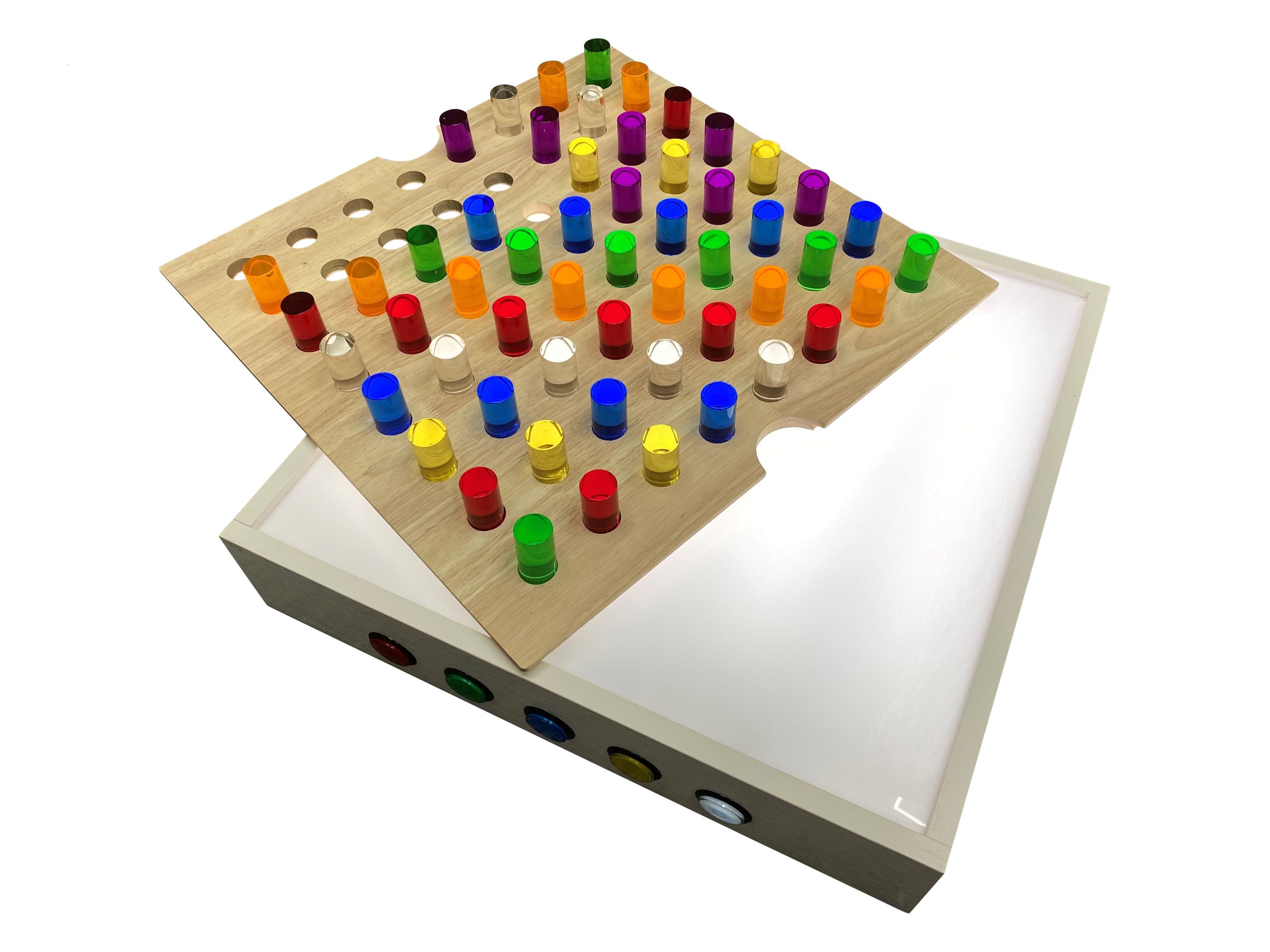 Table Top Panel with coloured Rods | Sensory Tools