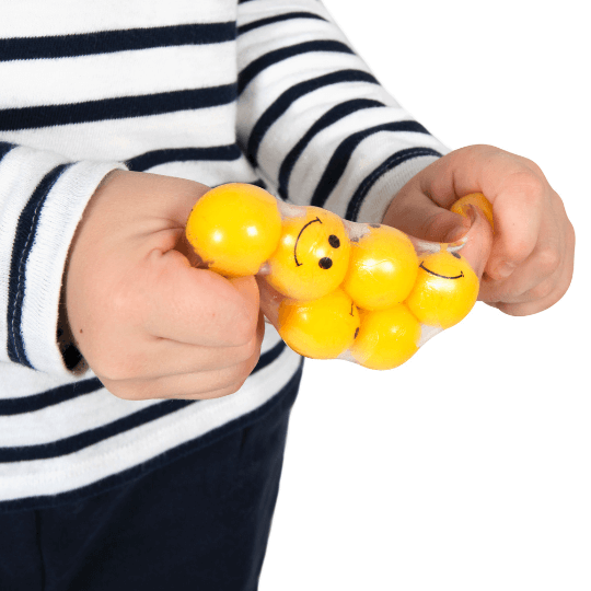 Set of 12 Smiley Face Squishy Balls | Sensory Balls