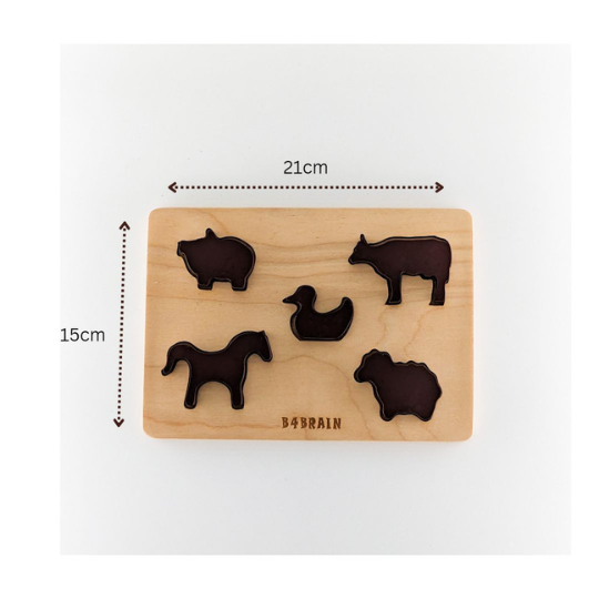 Wooden Animals puzzles | Developmental Toys (0-2Years)