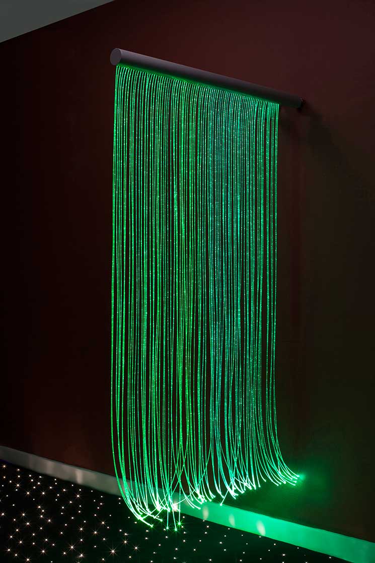 Fibre Optic Sensory Wall Cascade | Fibre Optics