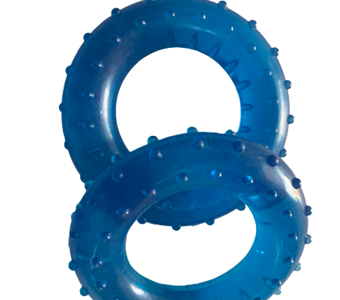 Hand Strengthening Textured Rings Blue | Weight & Resistance Hand Strengthening Textured Rings Blue | Weight & Resistance