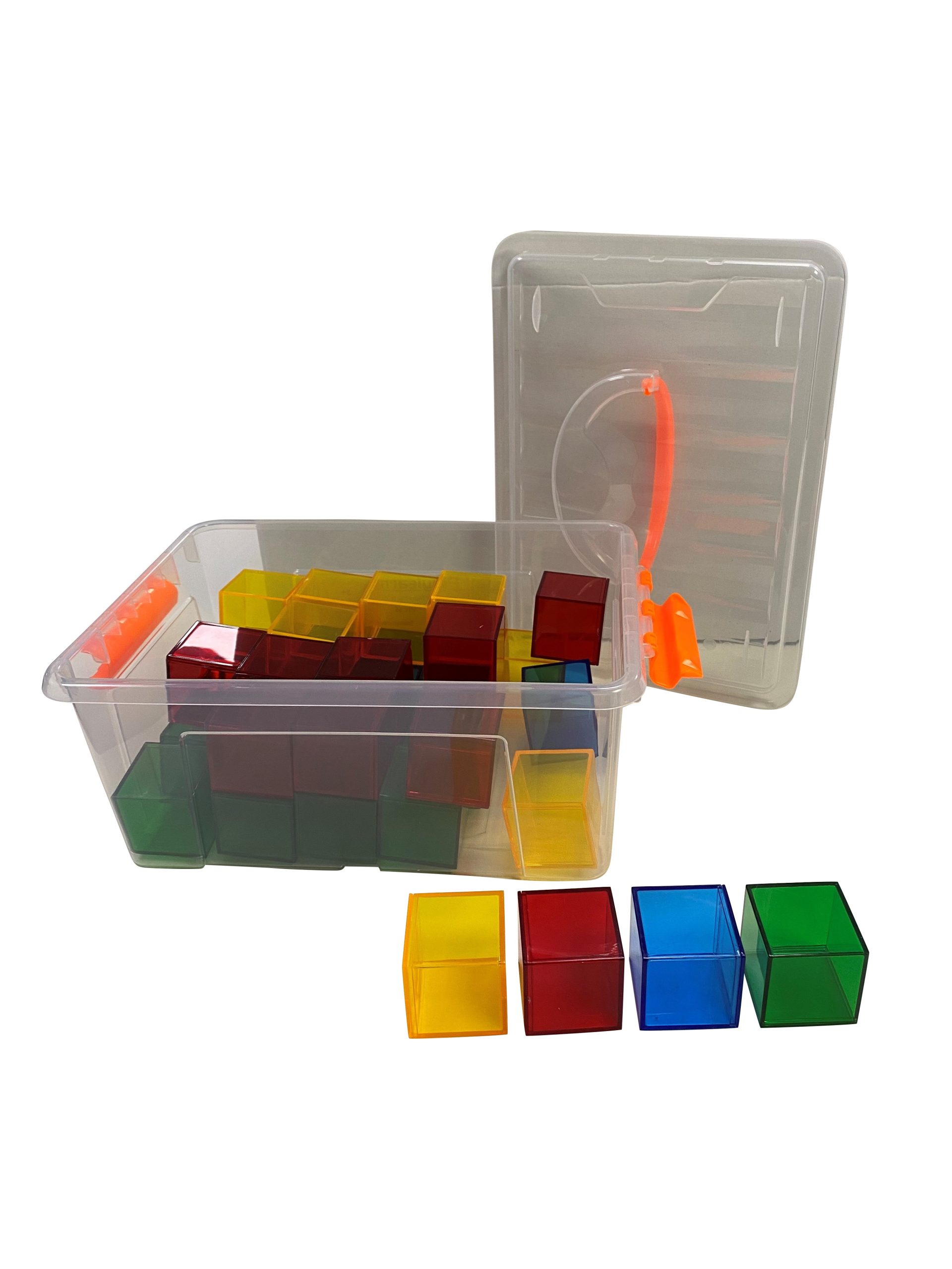 Translucent Cubes Construction Set (36 Pieces) | Sensory Construction