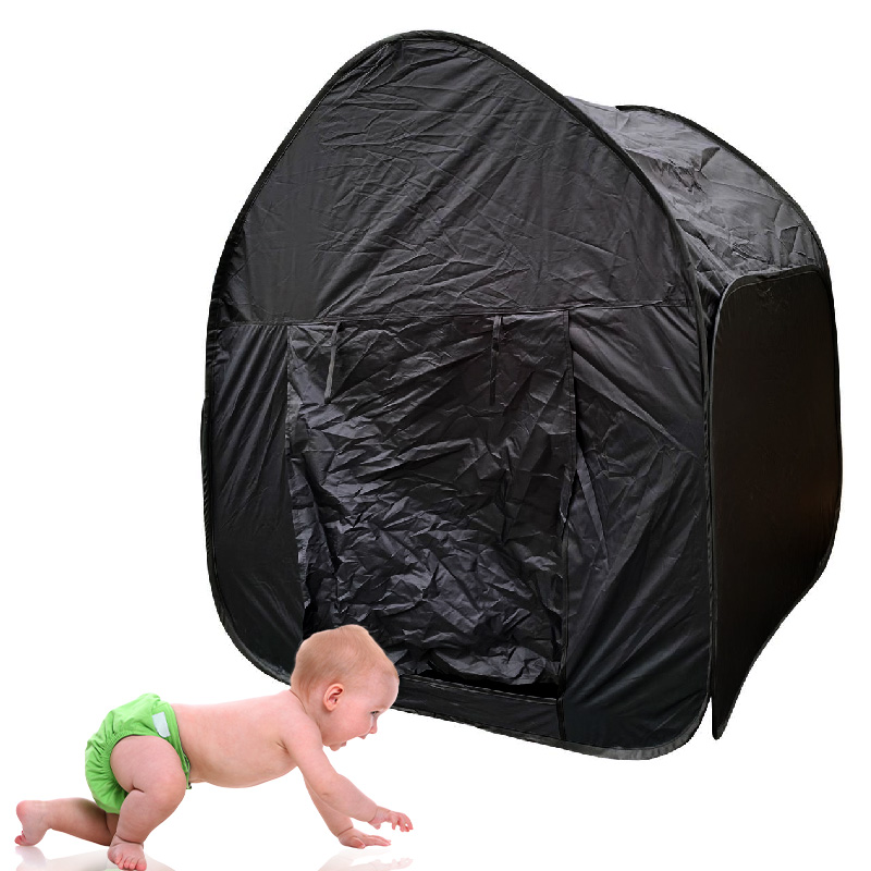 Black Sensory Pop Up Tent for Den Making with Carry Case 105cm | Sensory Tools