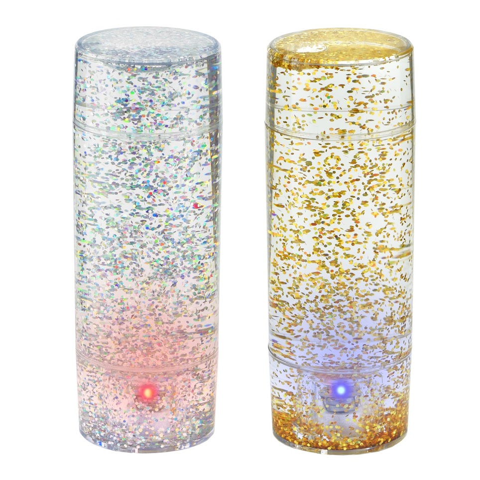 Gold and Silver Glitter Shake & Shine Set of 2 | Sensory Room Equipment