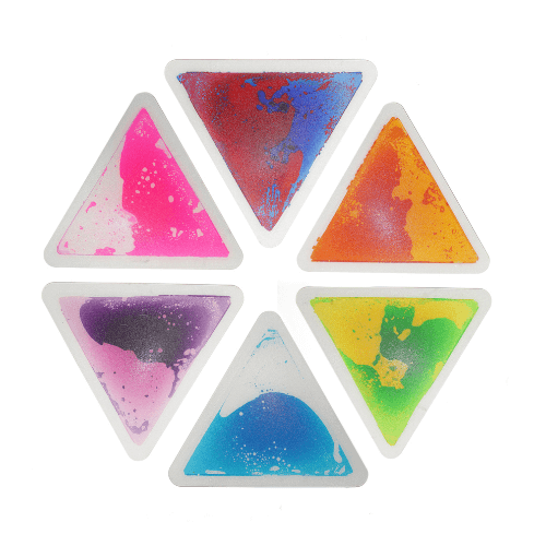 Equilateral Triangle Liquid Tiles (Set of 6) | Sensory Tiles