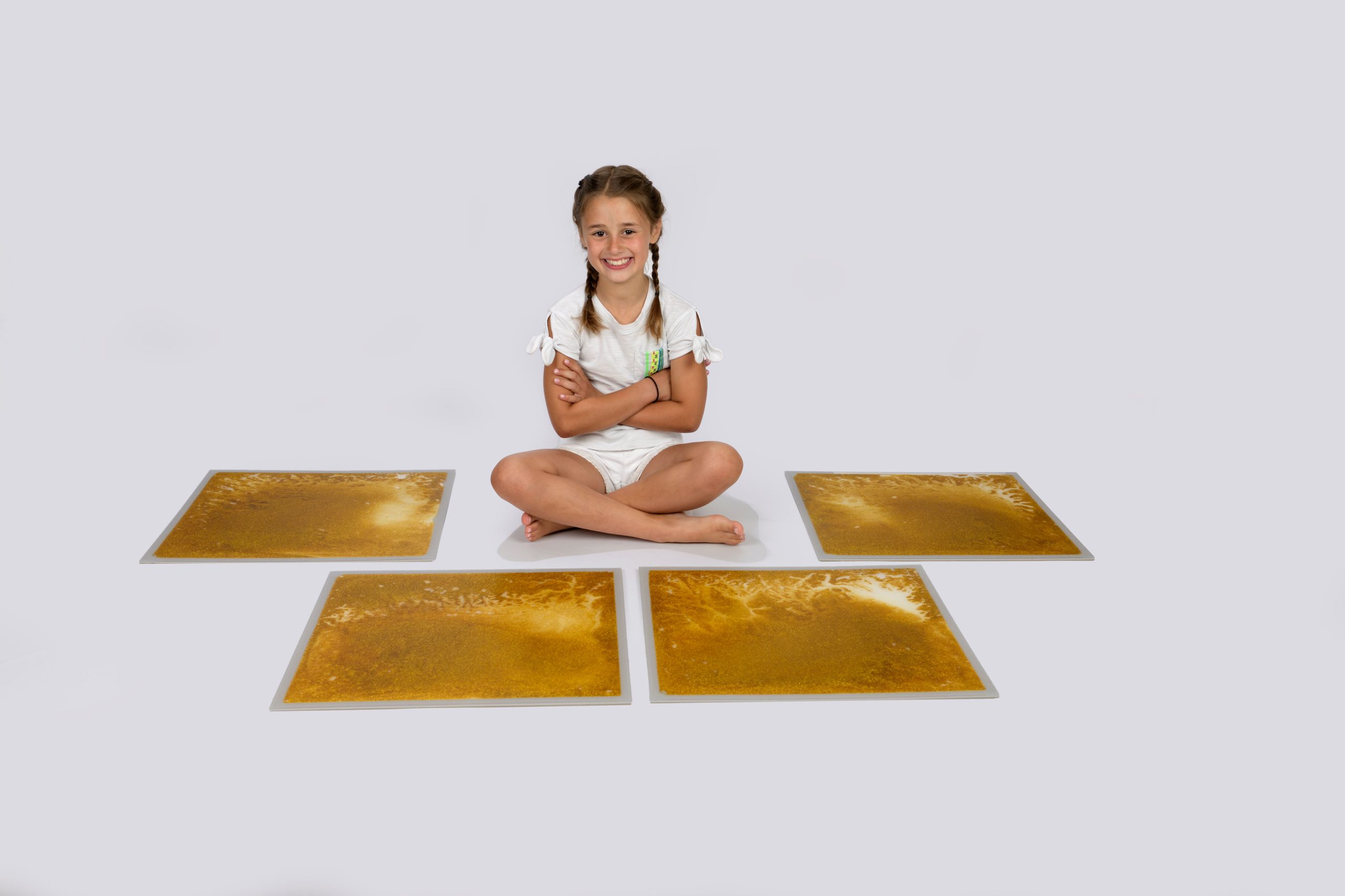 Sensory Liquid Glitter Filled Tiles | Sensory Tiles