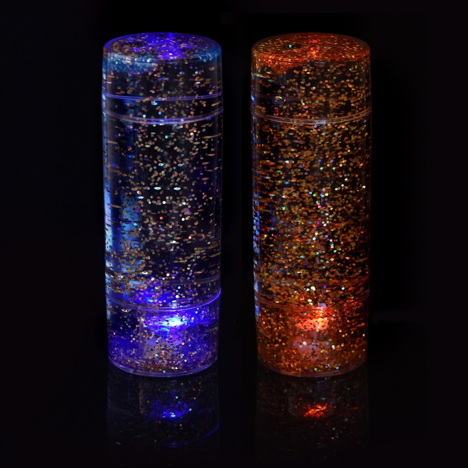 Gold and Silver Glitter Shake & Shine Set of 2 | Sensory Room Equipment