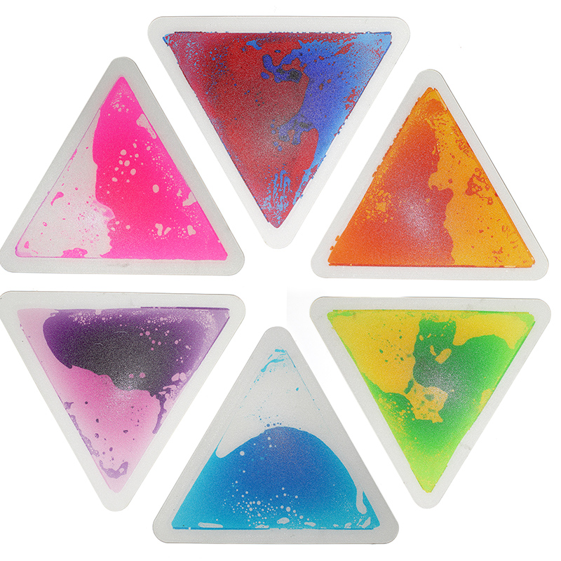 Equilateral Triangle Liquid Tiles (Set of 6) | Sensory Tiles