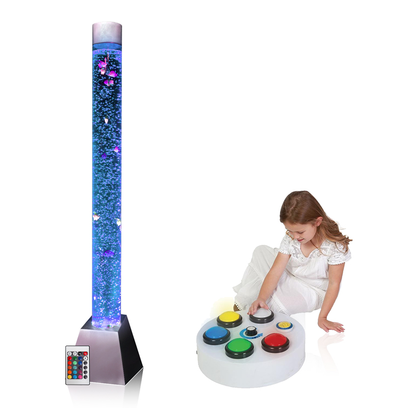 6′ Bubble Tube with Large Button Controller | Bubble Tubes