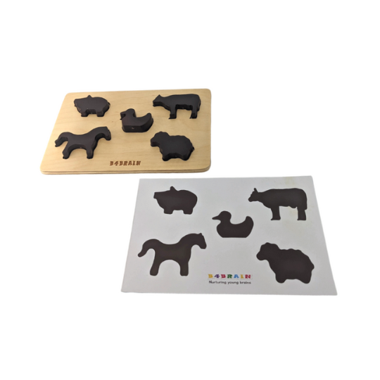 Wooden Animals puzzles | Developmental Toys (0-2Years)