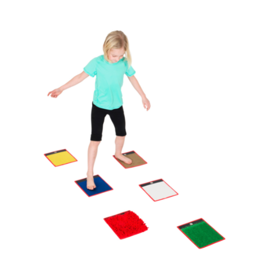 Set of 6 Tactile Mini Mats | Sensory Tiles