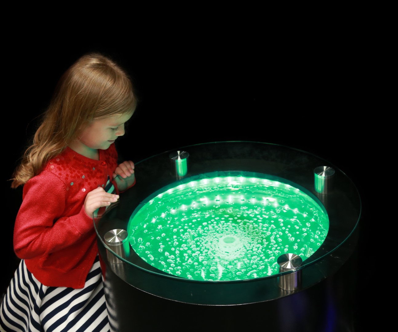 Round Bubble Table – Colour Changing | Bubble Tubes