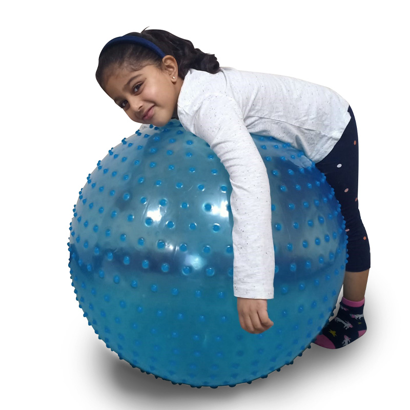 Large Textured Therapy Sensory Ball, Blue – 67cm | PE Equipment