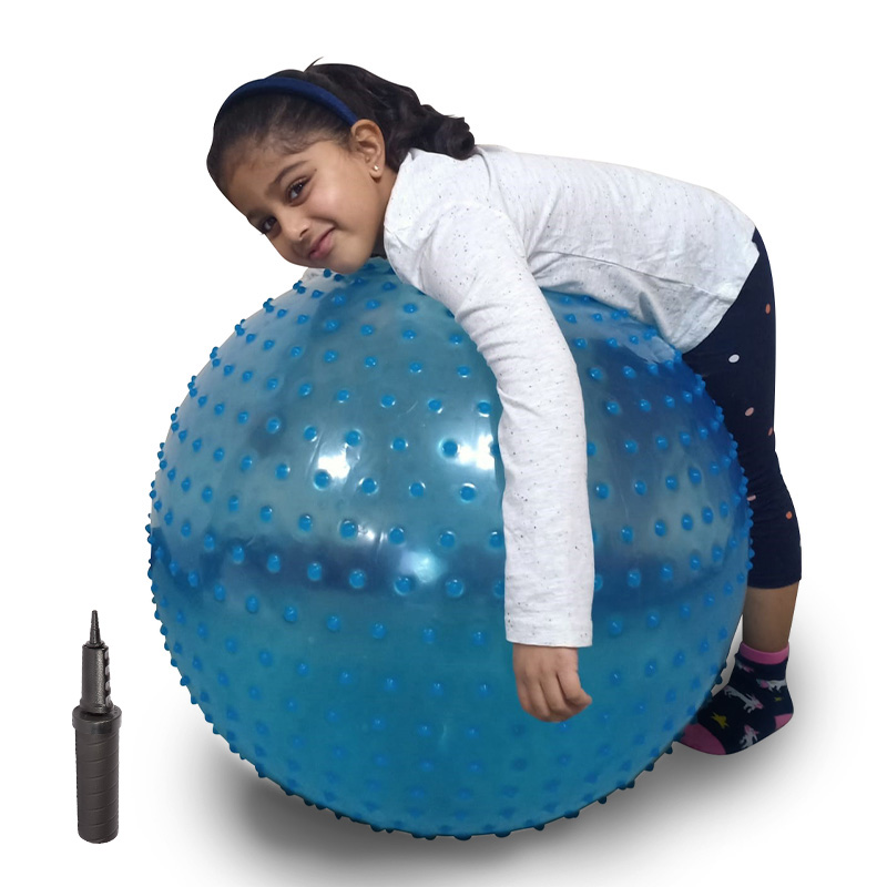 Large Textured Therapy Sensory Ball, Blue – 67cm | PE Equipment