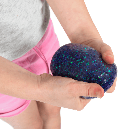 Set of 12 Glitter Bead Squishy Balls | Sensory Balls