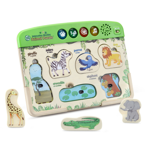 Interactive Wooden Animal  Puzzle | Phonics and English Activities