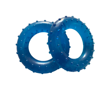 Hand Strengthening Textured Rings Blue | Weight & Resistance Hand Strengthening Textured Rings Blue | Weight & Resistance