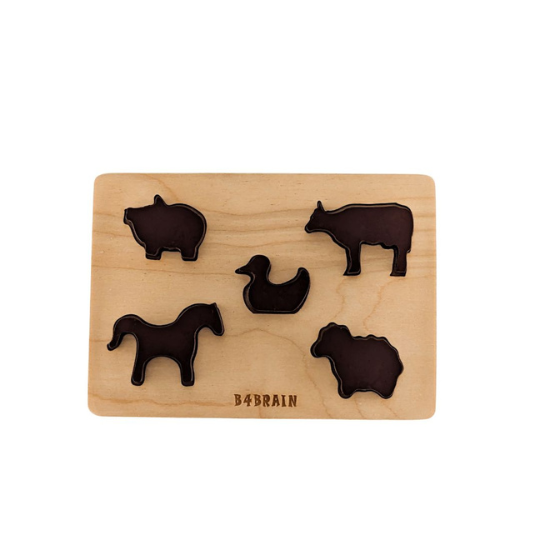 Wooden Animals puzzles | Developmental Toys (0-2Years)