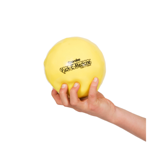 Yuck-E Medicine Balls 1kg, yellow, 12cm | Weighted Products