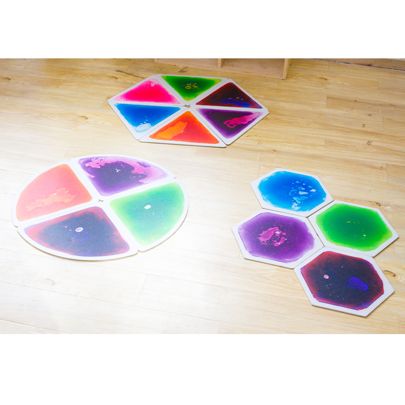 Hexagon Liquid Floor tile (Set of 4) | Sensory Tiles